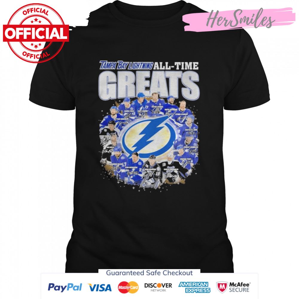 Tampa Bay Lightning All-Time Greats Signatures Shirt