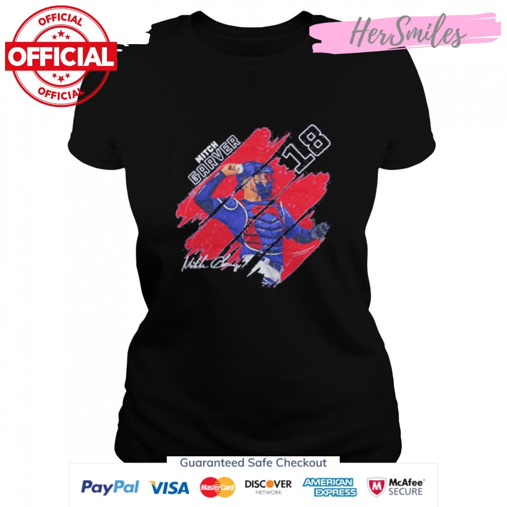 Texas Rangers Mitch Garver stripes signature shirt