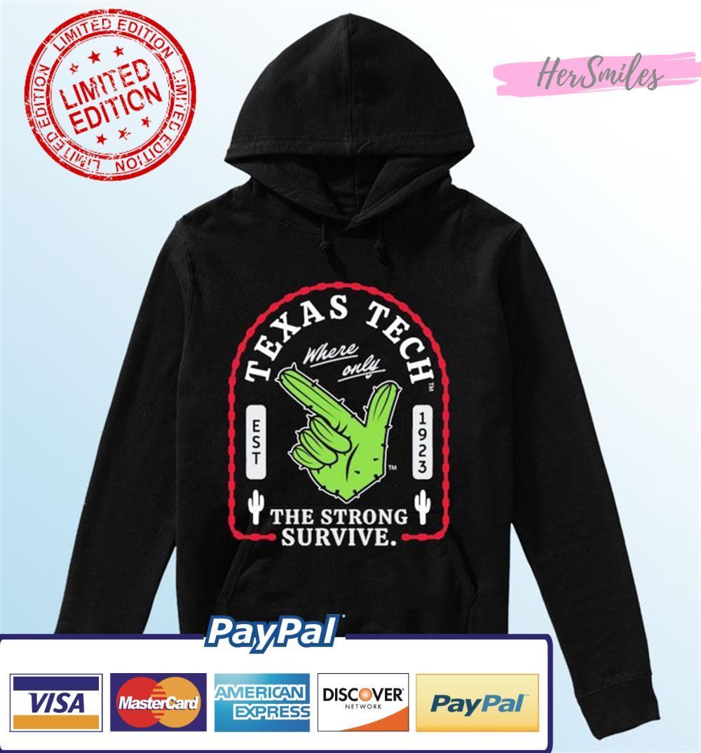 Texas Tech Red Raiders Strong Survive Cactus Unisex T-Shirt