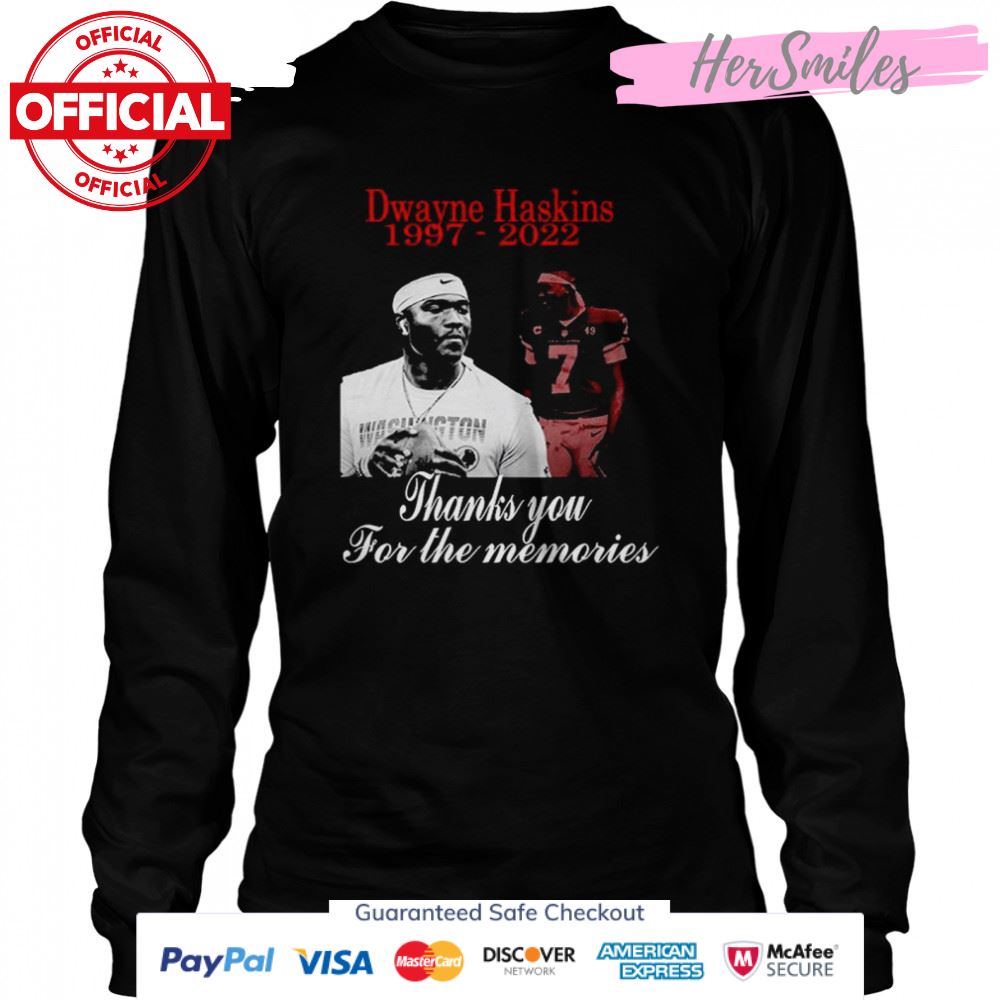 Thank You For The Memories Dwayne Haskins RIP 1997 2022 Signature T-Shirt Thank You For The Memories Dwayne Haskins RIP 1997 2022 Signature T-Shirt