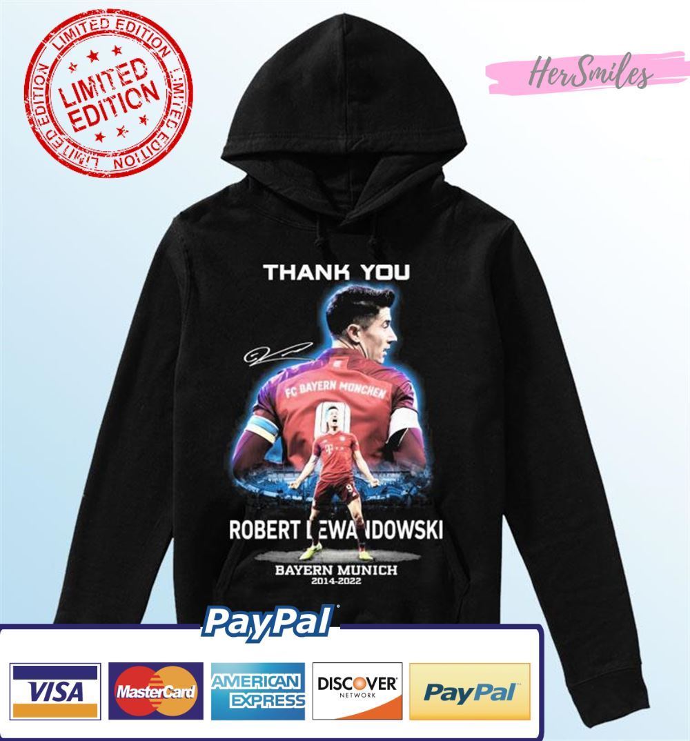 Thank You Robert Lewandowski Bayern Munich 2014-2022 Signature Unisex T-Shirt