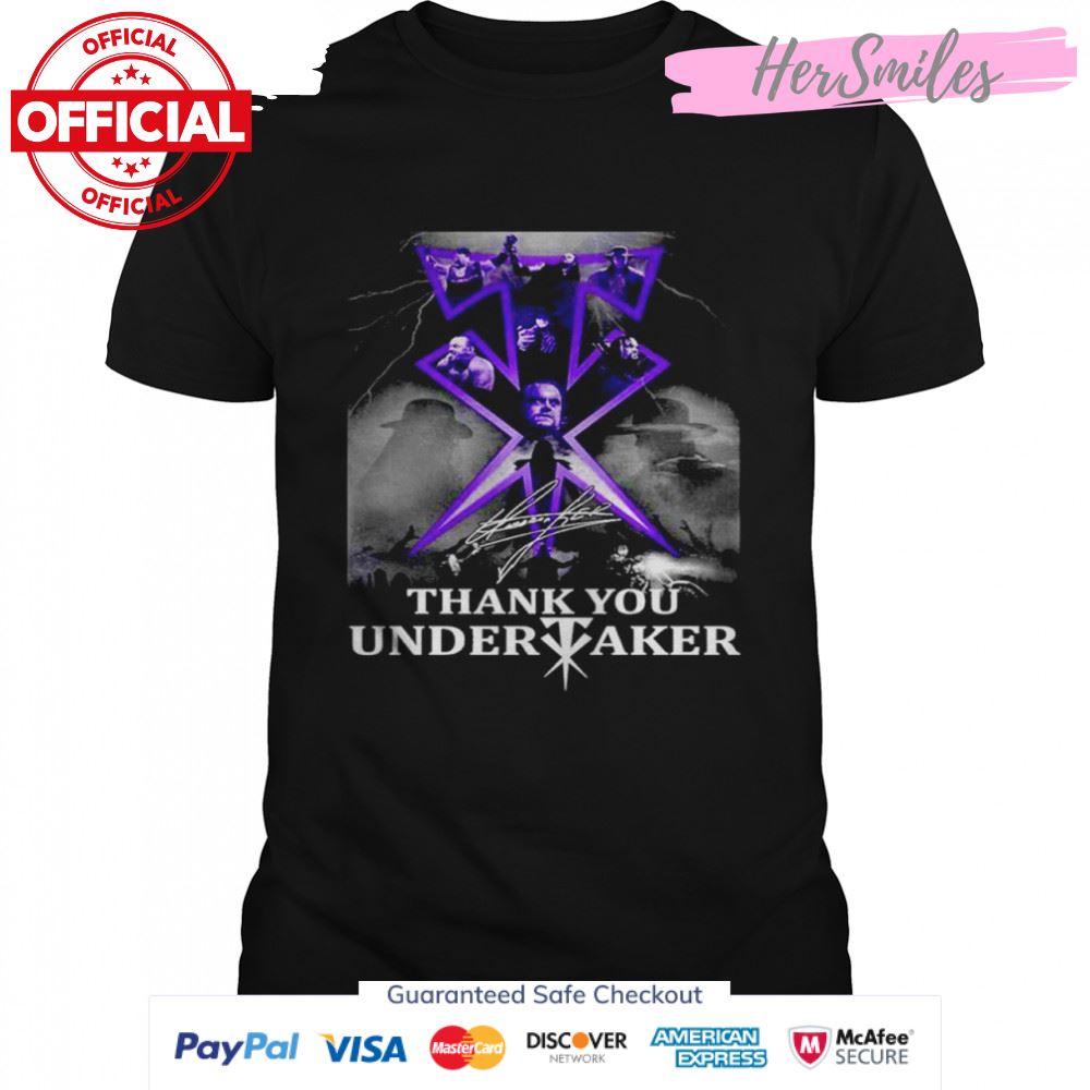 Thank you Undertaker signature shirt
