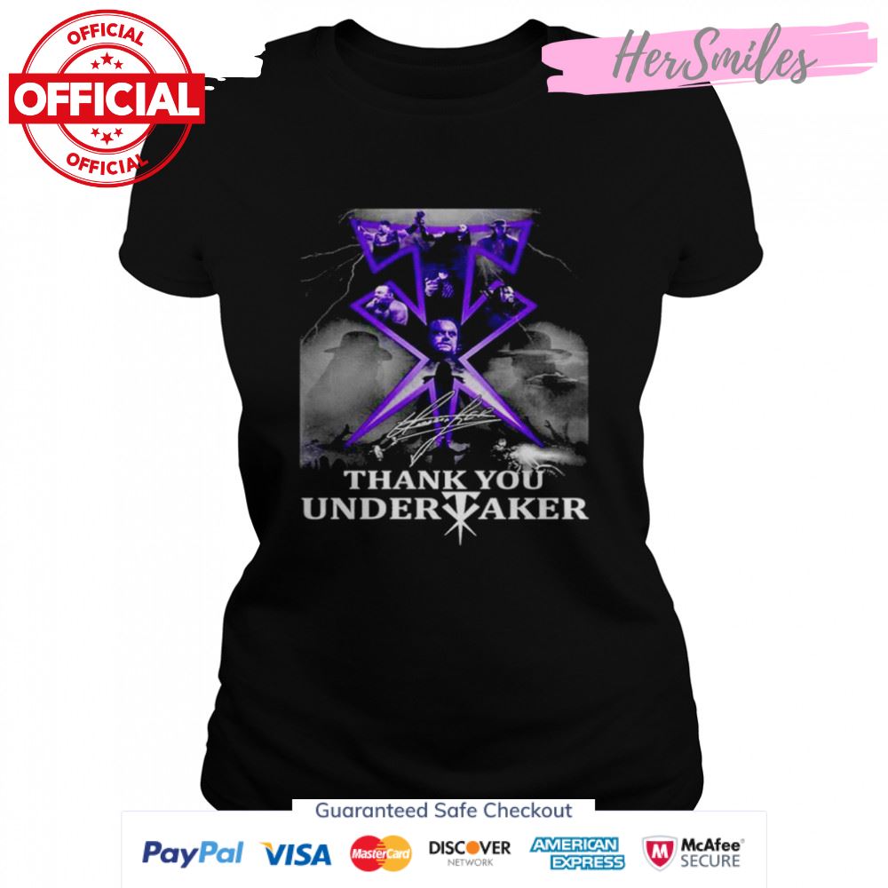 Thank you Undertaker signature shirt