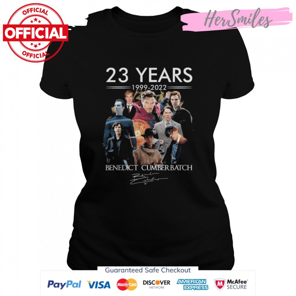 The 23 year 1999 2022 Benedict Cumberbatch signature shirt