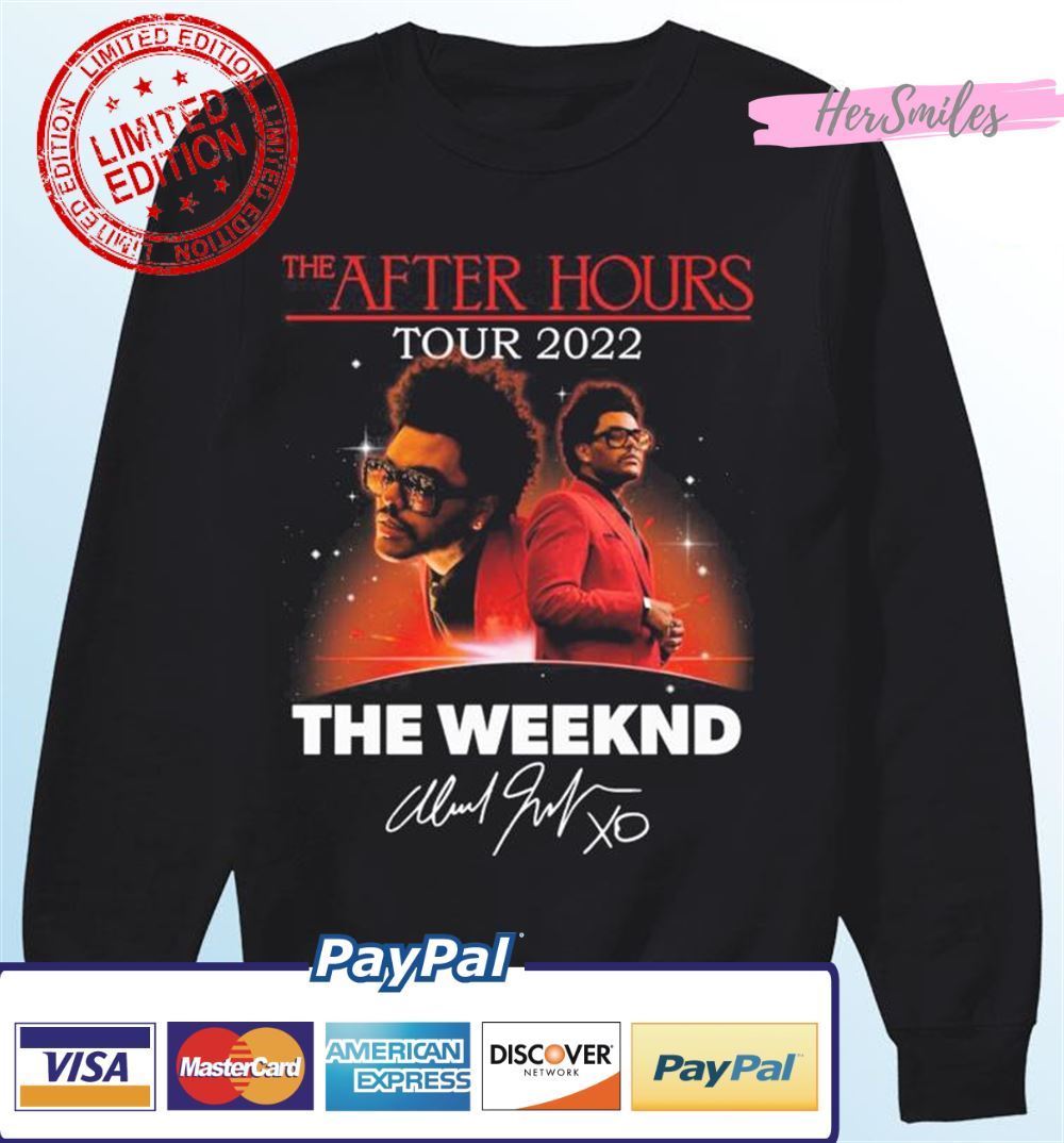 The After Hours Tour 2022 The Weeknd Signatures Unisex T-Shirt The After Hours Tour 2022 The Weeknd Signatures Unisex T-Shirt