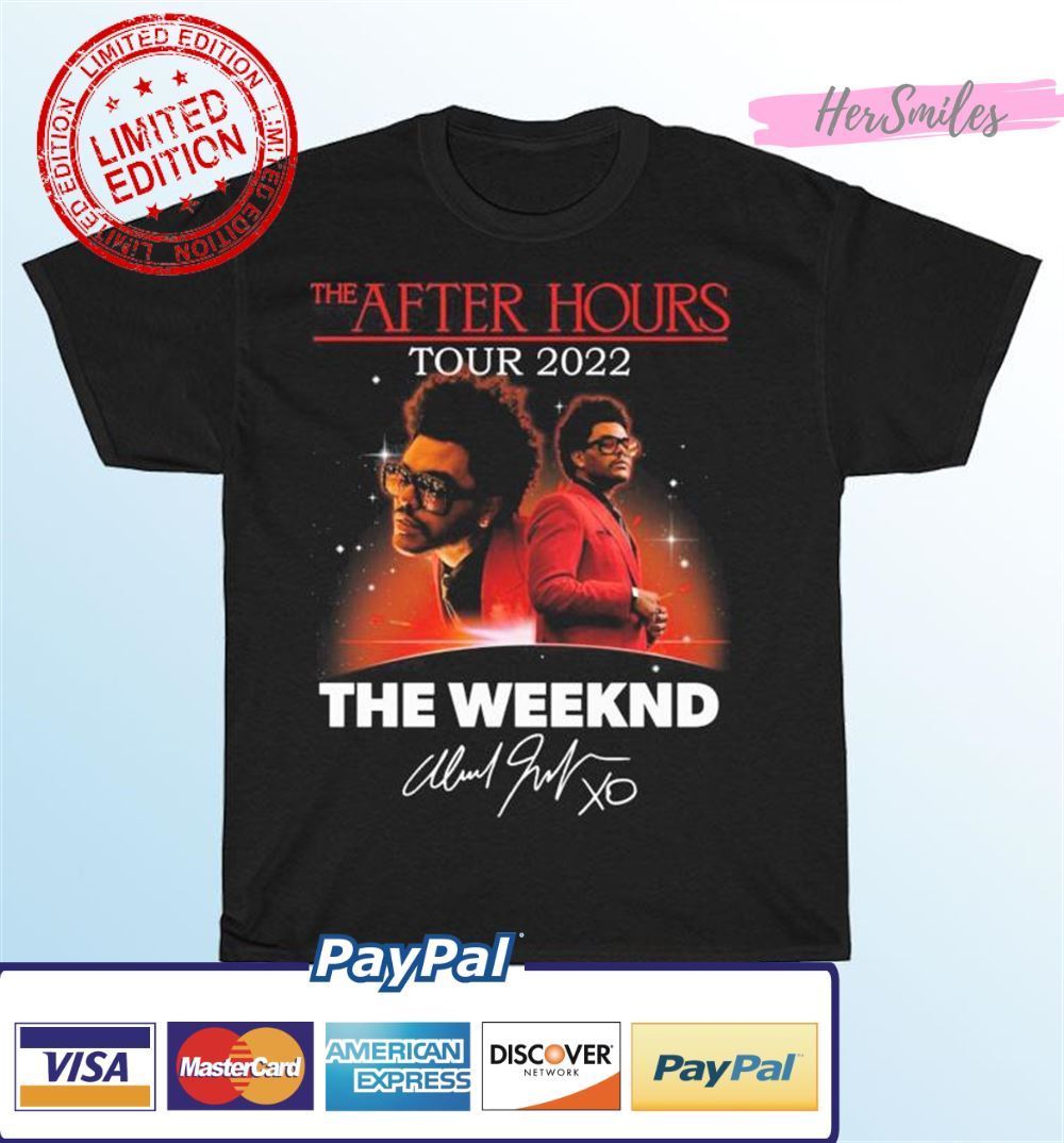 The After Hours Tour 2022 The Weeknd Signatures Unisex T-Shirt The After Hours Tour 2022 The Weeknd Signatures Unisex T-Shirt