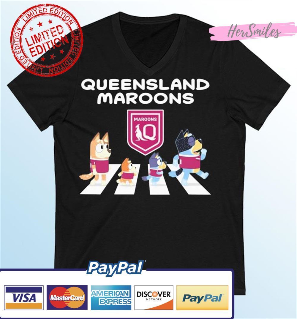 The Bluey Abbey Road Queensland Maroons Classic T-Shirt