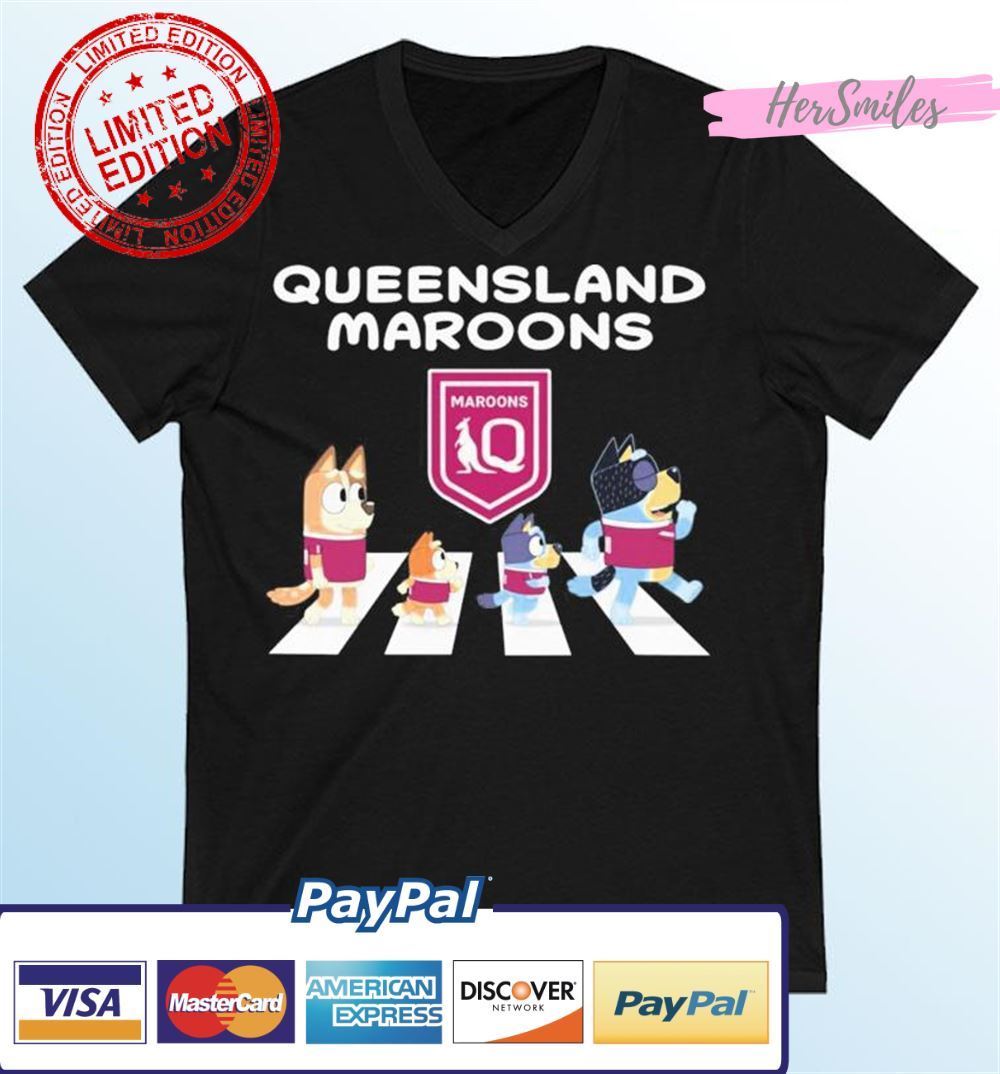 The Bluey Abbey Road Queensland Maroons Unisex T-Shirt