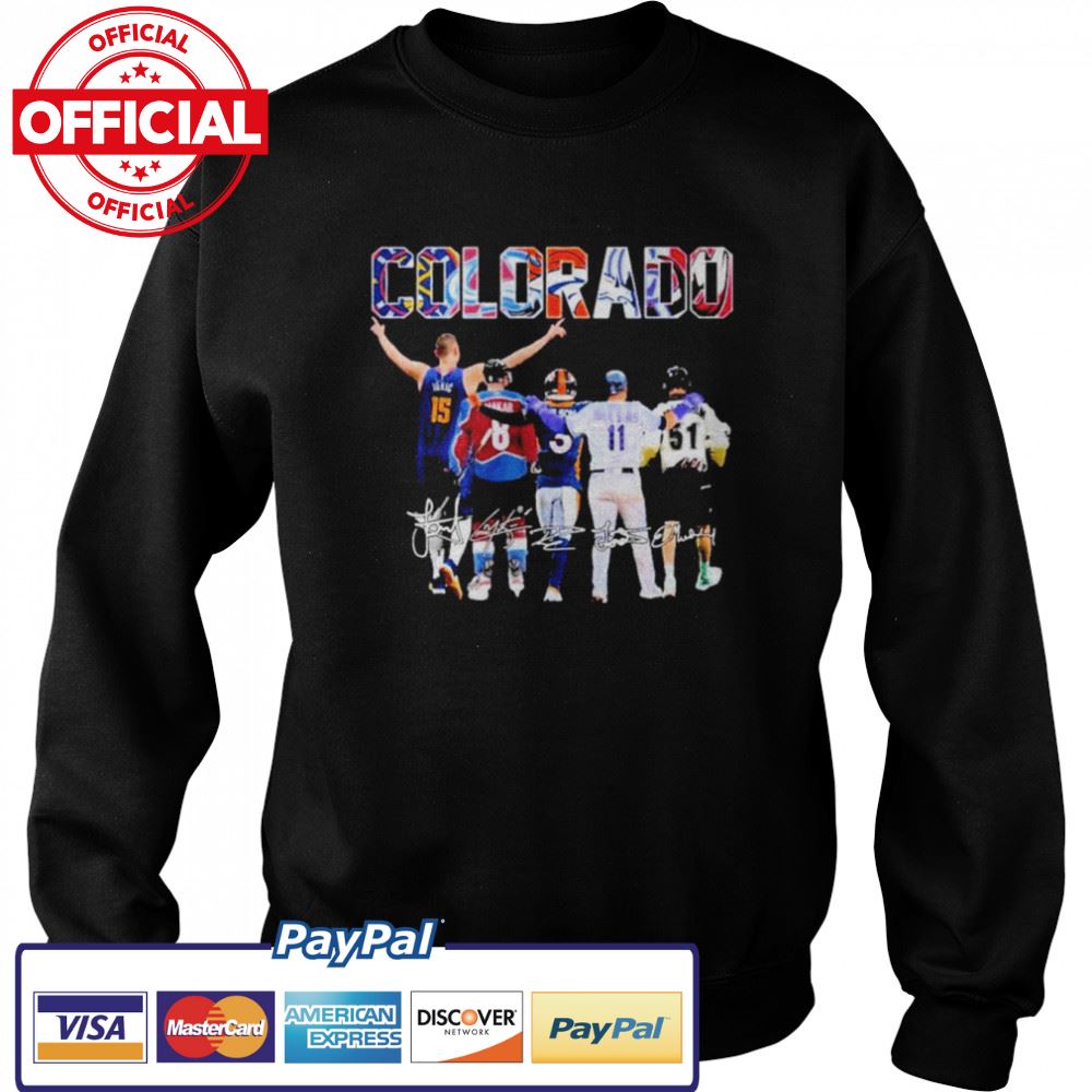 The Colorado Sports Team Players Signatures Shirt The Colorado Sports Team Players Signatures Shirt