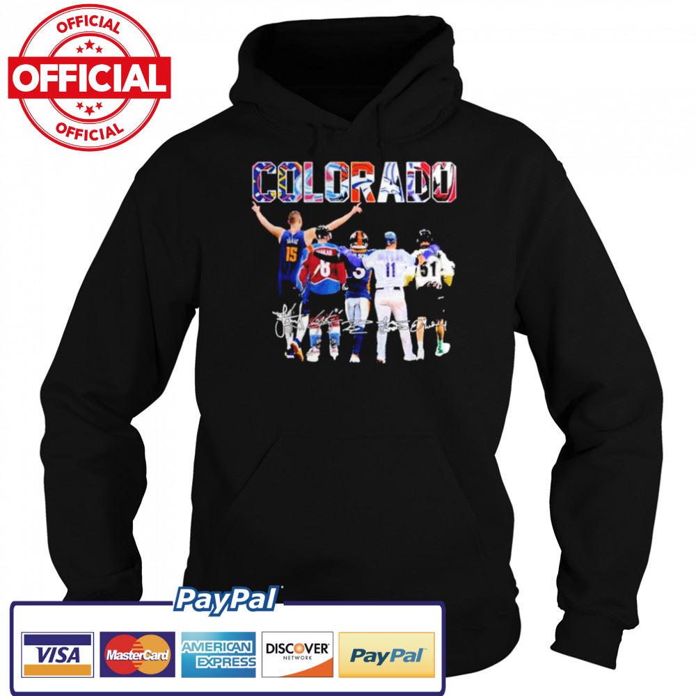 The Colorado Sports Team Players Signatures Shirt The Colorado Sports Team Players Signatures Shirt