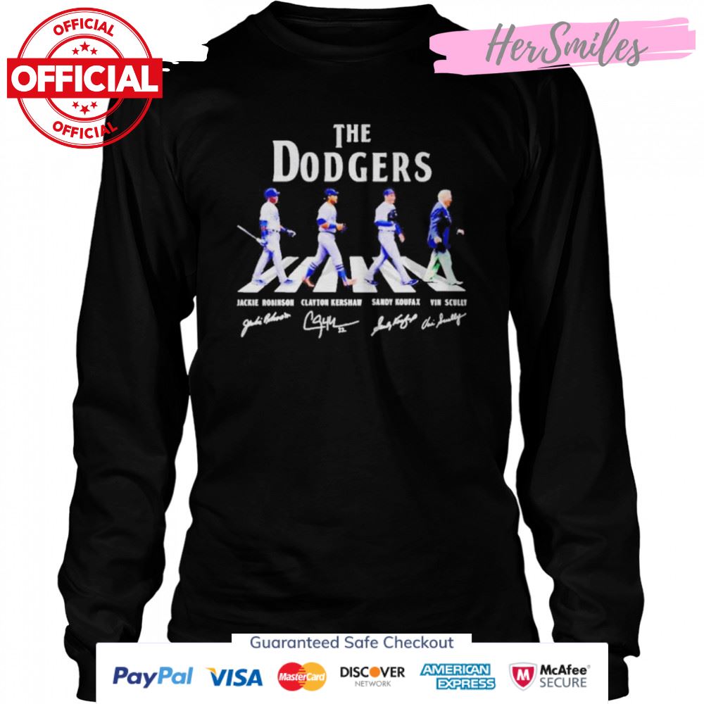 The Dodgers Abbey Road Signatures Shirt The Dodgers Abbey Road Signatures Shirt