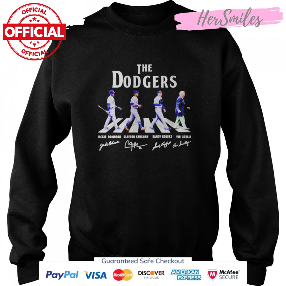 The Dodgers Abbey Road Signatures Shirt The Dodgers Abbey Road Signatures Shirt