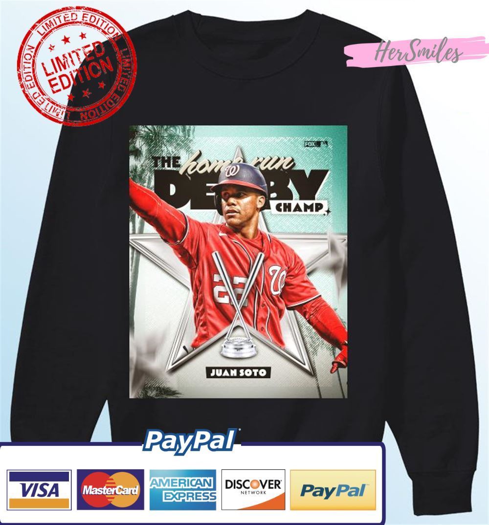 The Home Run Derby Juan Soto Washington Nationals 2022 Champ Unisex T-Shirt The Home Run Derby Juan Soto Washington Nationals 2022 Champ Unisex T-Shirt