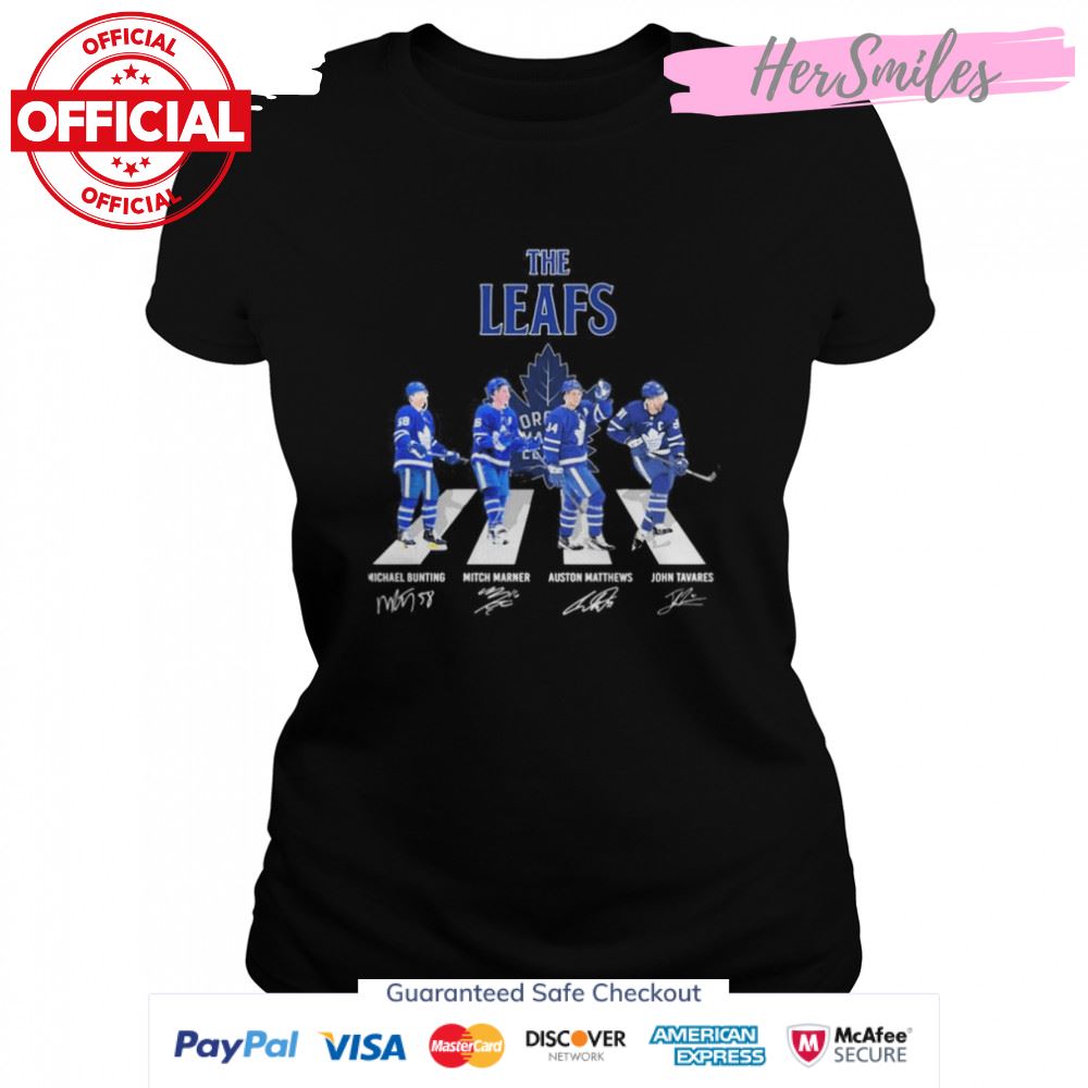The Leafs Michael Bunting Mitch Marner Auston Matthews And John Tavares Abbey Road Signatures Shirt