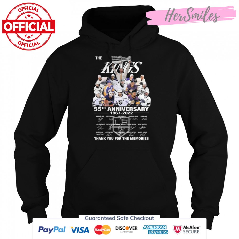 The Los Angeles Kings 55th anniversary 1967 2022 thank you for the memories signatures shirt The Los Angeles Kings 55th anniversary 1967 2022 thank you for the memories signatures shirt