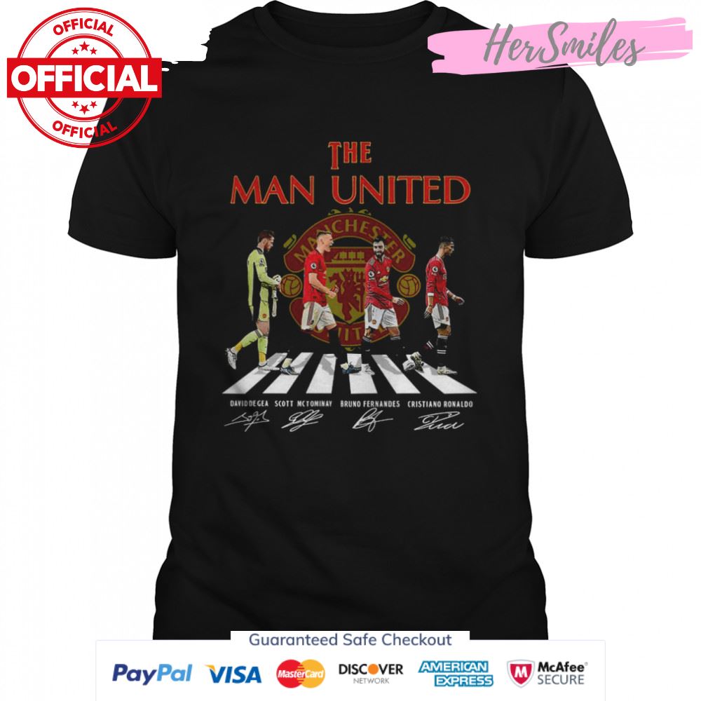 The Man United Abbey Road signatures shirt