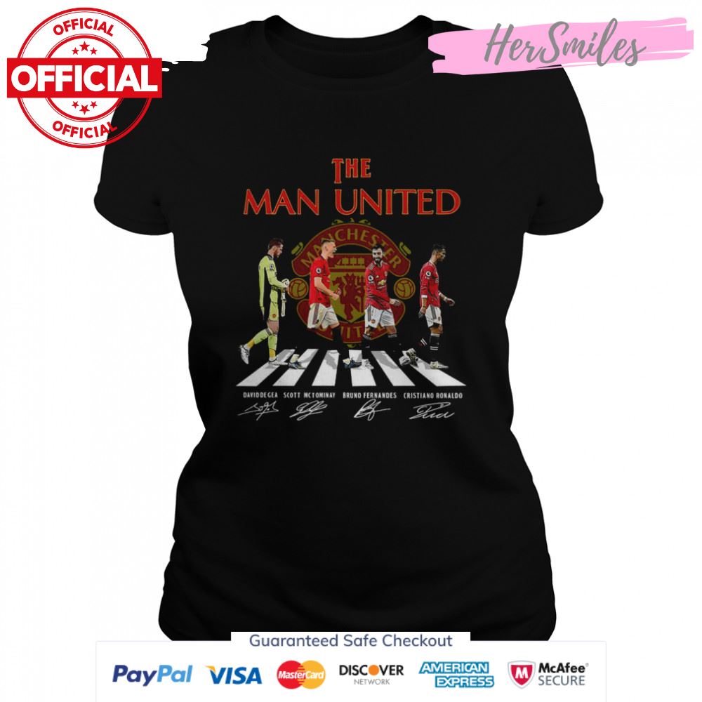 The Man United Abbey Road signatures shirt