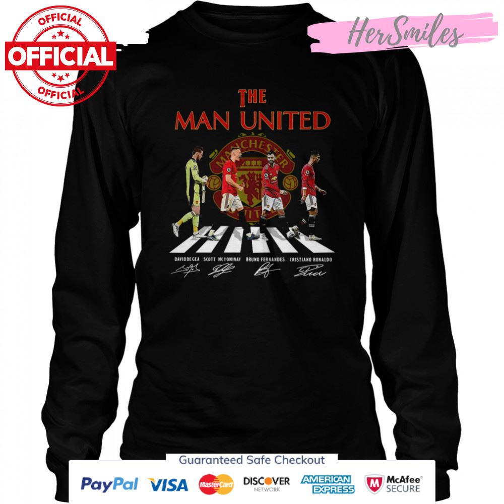 The Man United Abbey Road signatures shirt The Man United Abbey Road signatures shirt