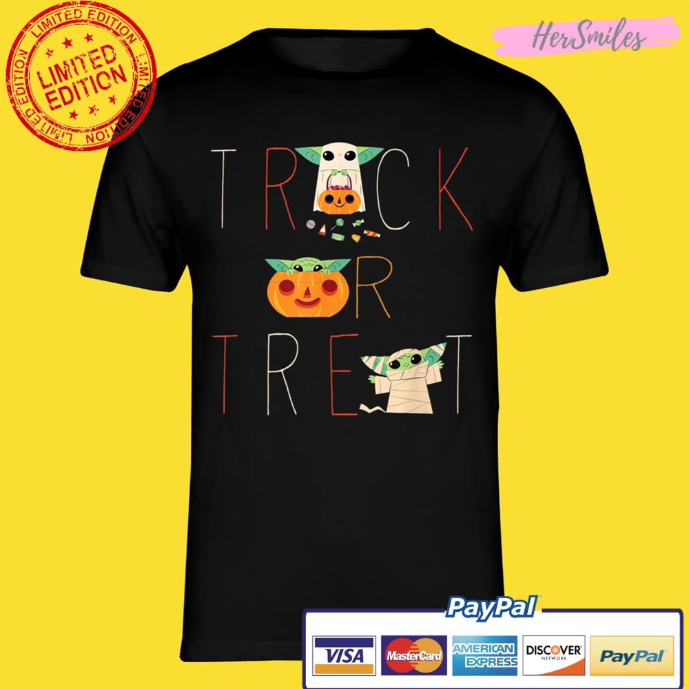 The Mandalorian Grogu Trick or Treat Halloween Shirt