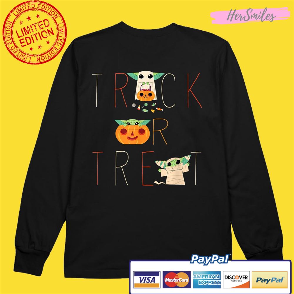 The Mandalorian Grogu Trick or Treat Halloween Shirt