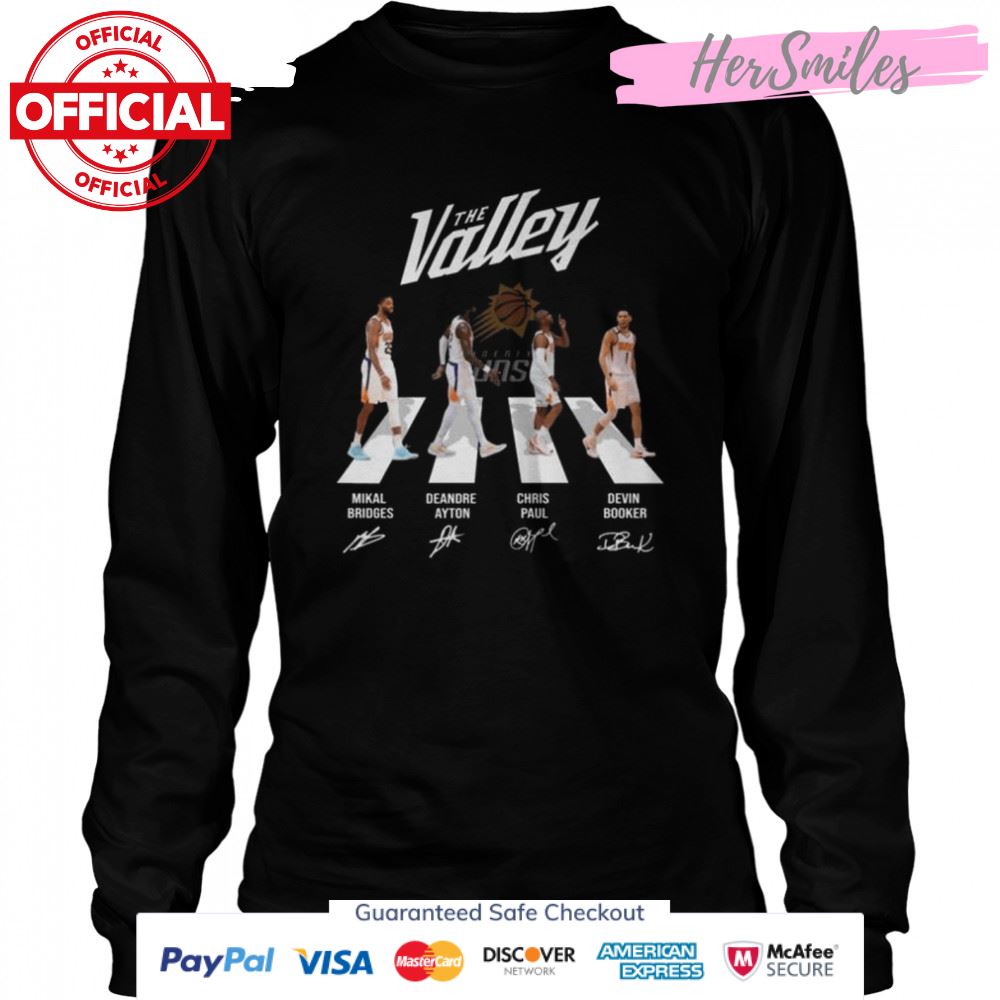 The Phoenix Suns Valley Abbey Road 2022 signatures shirt The Phoenix Suns Valley Abbey Road 2022 signatures shirt