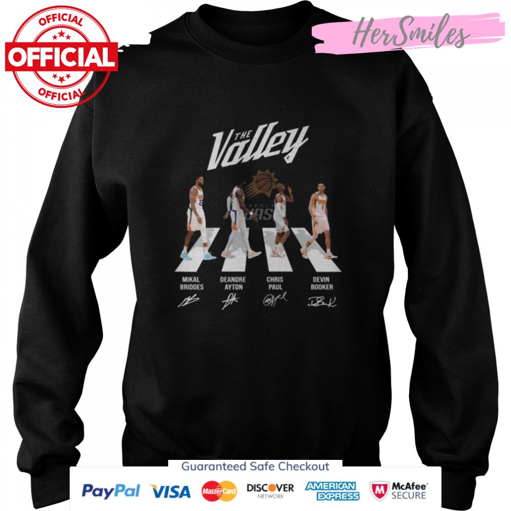 The Phoenix Suns Valley Abbey Road 2022 signatures shirt The Phoenix Suns Valley Abbey Road 2022 signatures shirt