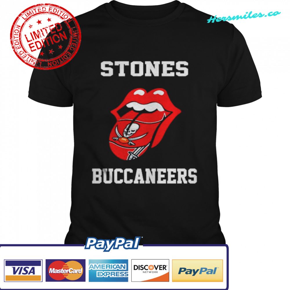 The Rolling Stones Tampa Bay Buccaneers lips shirt