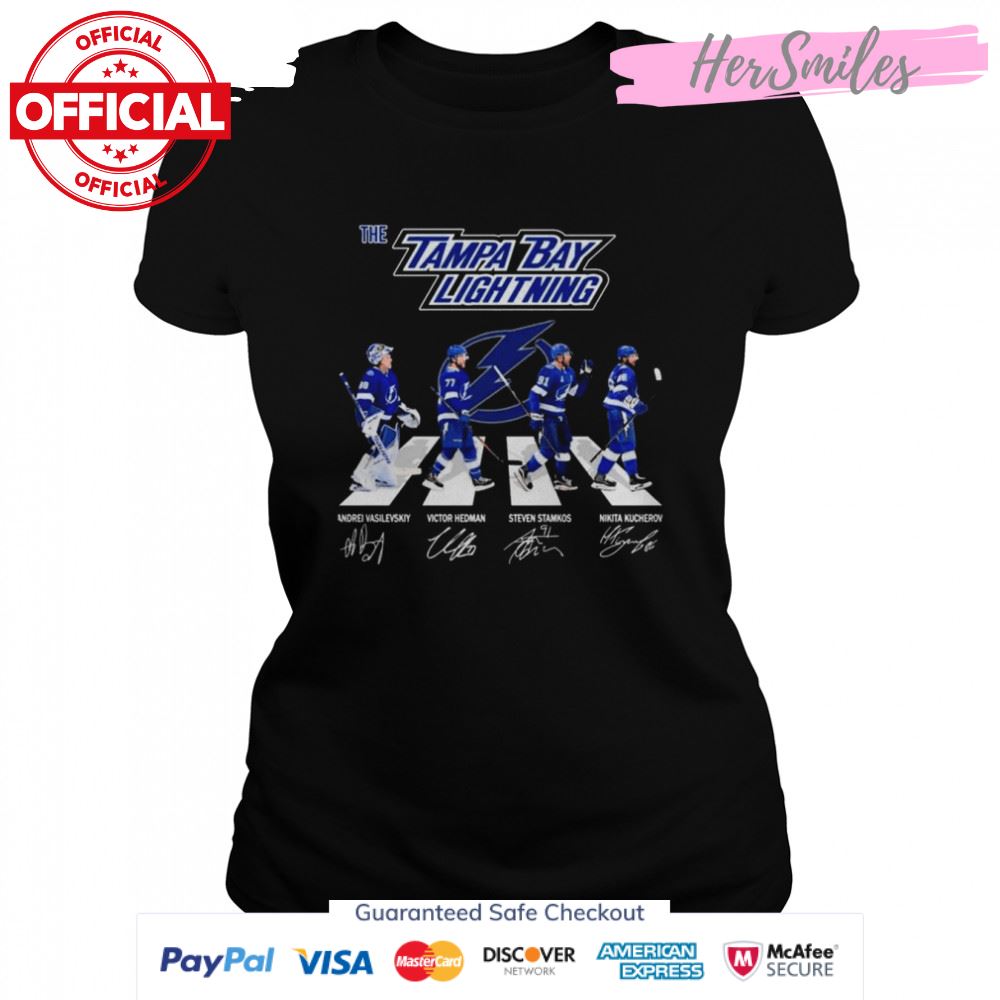 The Tampa Bay Lightning Hockey Team Abbey Road Signatures Shirt