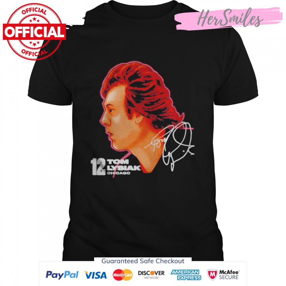 tom Lysiak Chicago Profile Signature Shirt