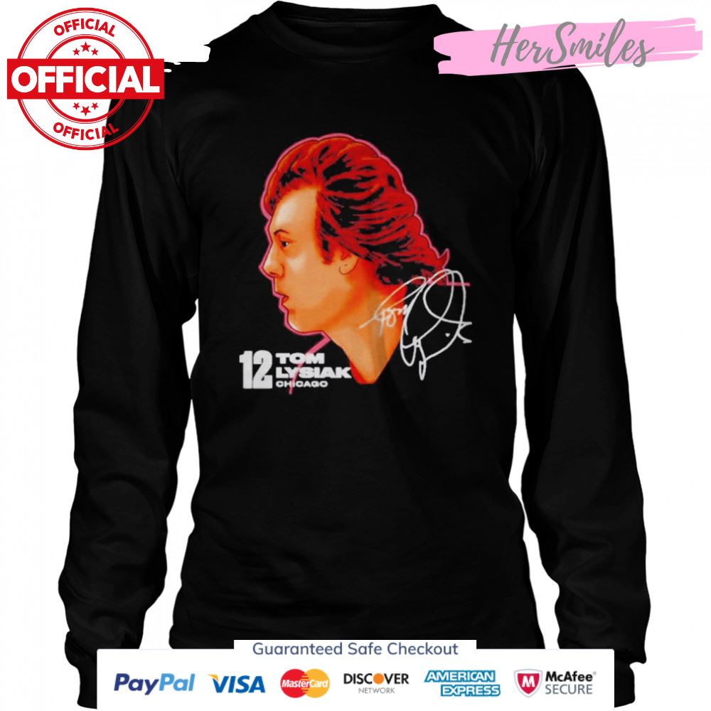 tom Lysiak Chicago Profile Signature Shirt tom Lysiak Chicago Profile Signature Shirt