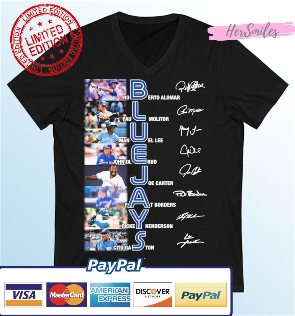 Toronto Blue Jays Baseball Team Players Signatures Classic T-Shirt
