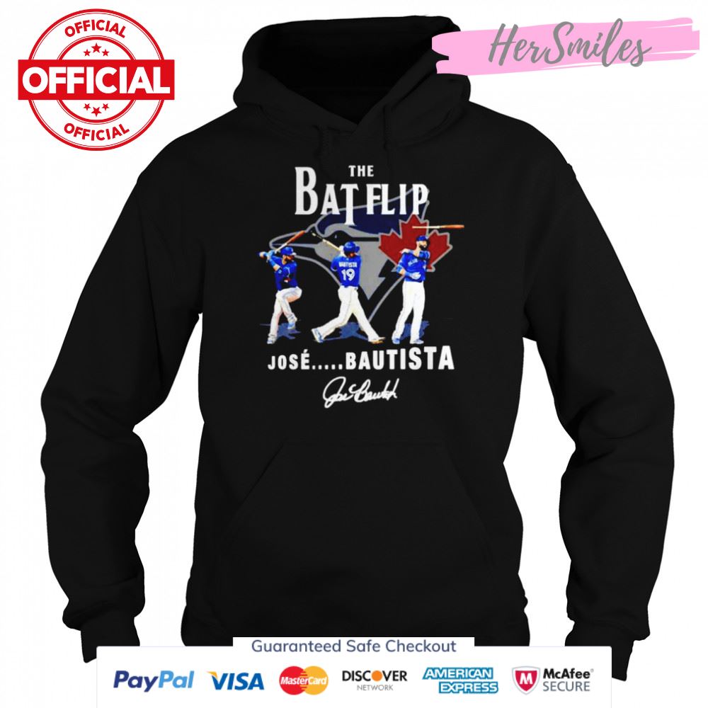 Toronto Blue Jays The Bat Flip Jose Bautista signature shirt Toronto Blue Jays The Bat Flip Jose Bautista signature shirt