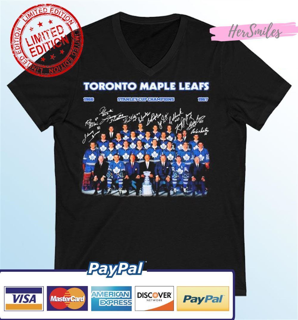 Toronto Maple Leafs Stanley Cup Champion 1966-1967 Signatures Classic T-Shirt