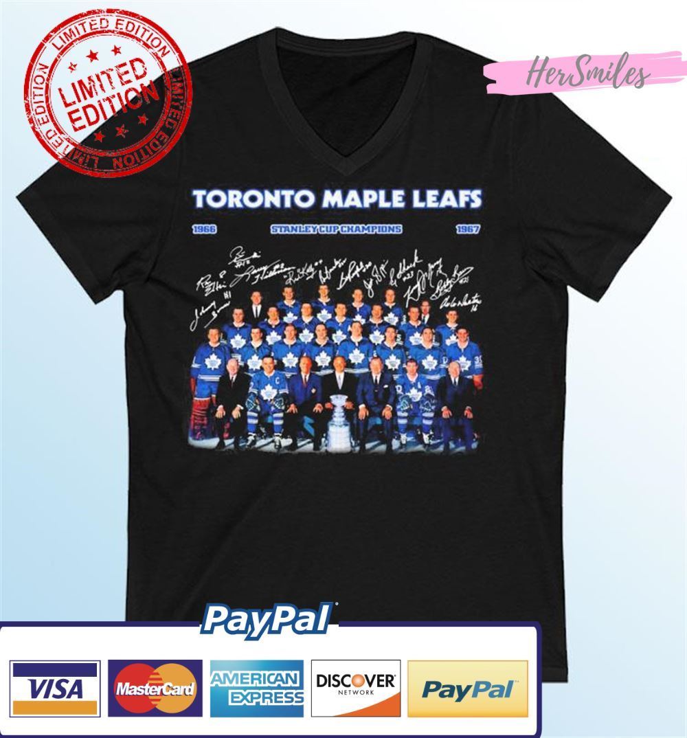 Toronto Maple Leafs Stanley Cup Champion 1966-1967 Signatures Unisex T-Shirt