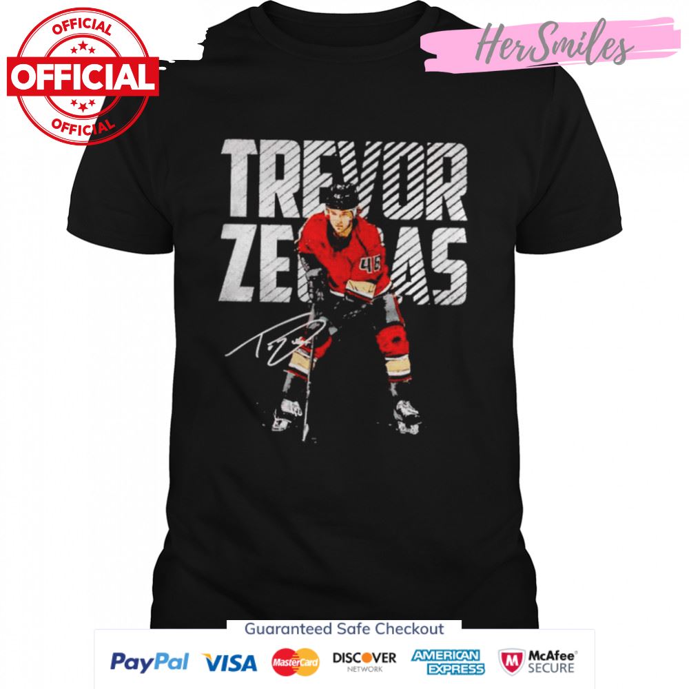 Trevor Zegras Anaheim Bold signature shirt