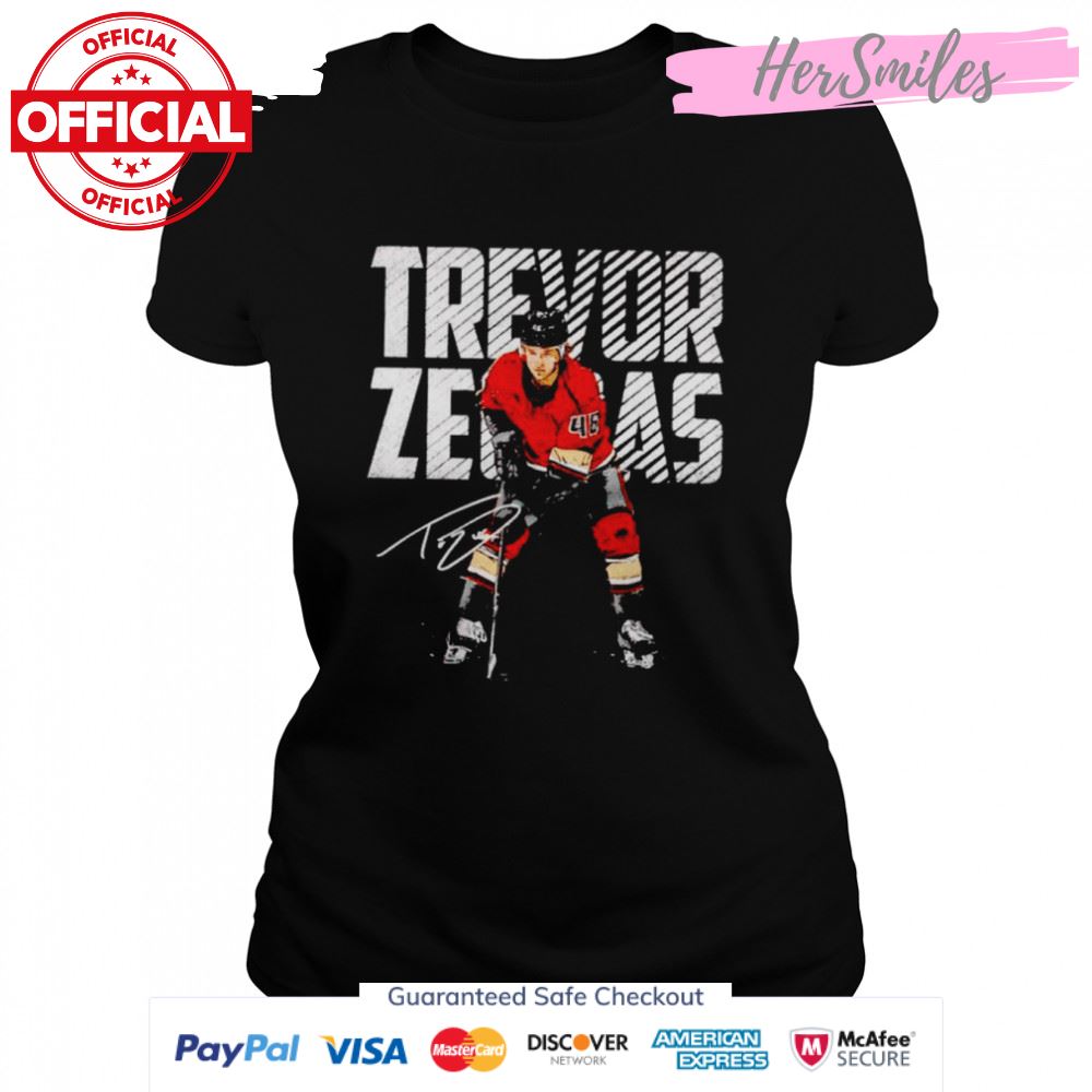 Trevor Zegras Anaheim Bold signature shirt