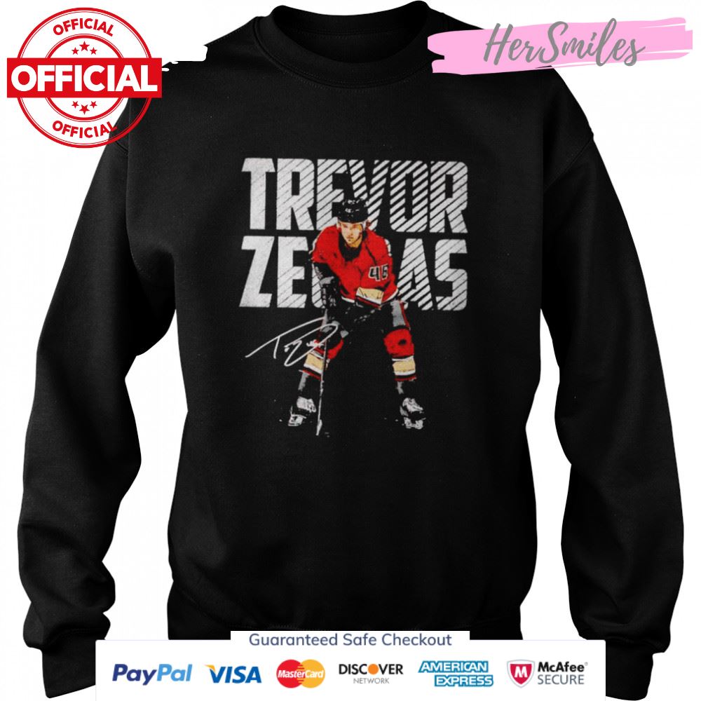 Trevor Zegras Anaheim Bold signature shirt Trevor Zegras Anaheim Bold signature shirt