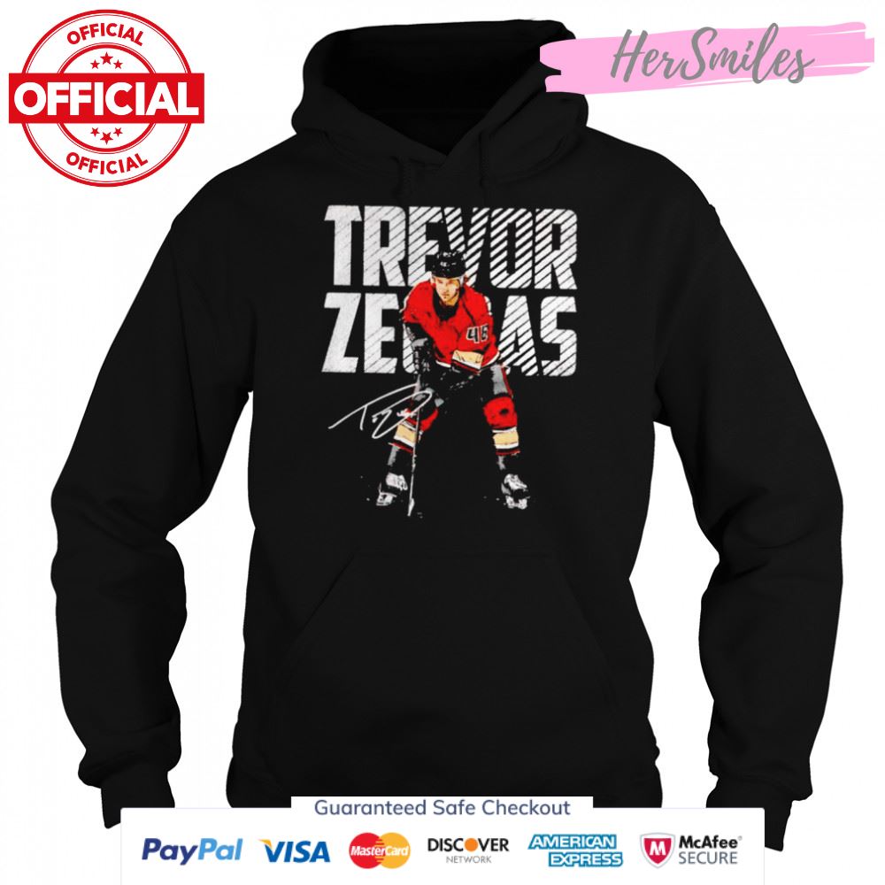 Trevor Zegras Anaheim Bold signature shirt Trevor Zegras Anaheim Bold signature shirt