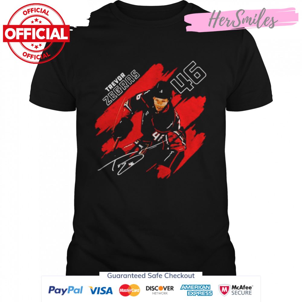 Trevor Zegras Anaheim stripes signature shirt