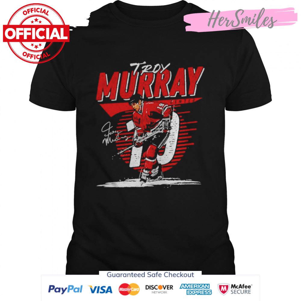 Troy Murray Chicago Blackhawks Comet signature shirt
