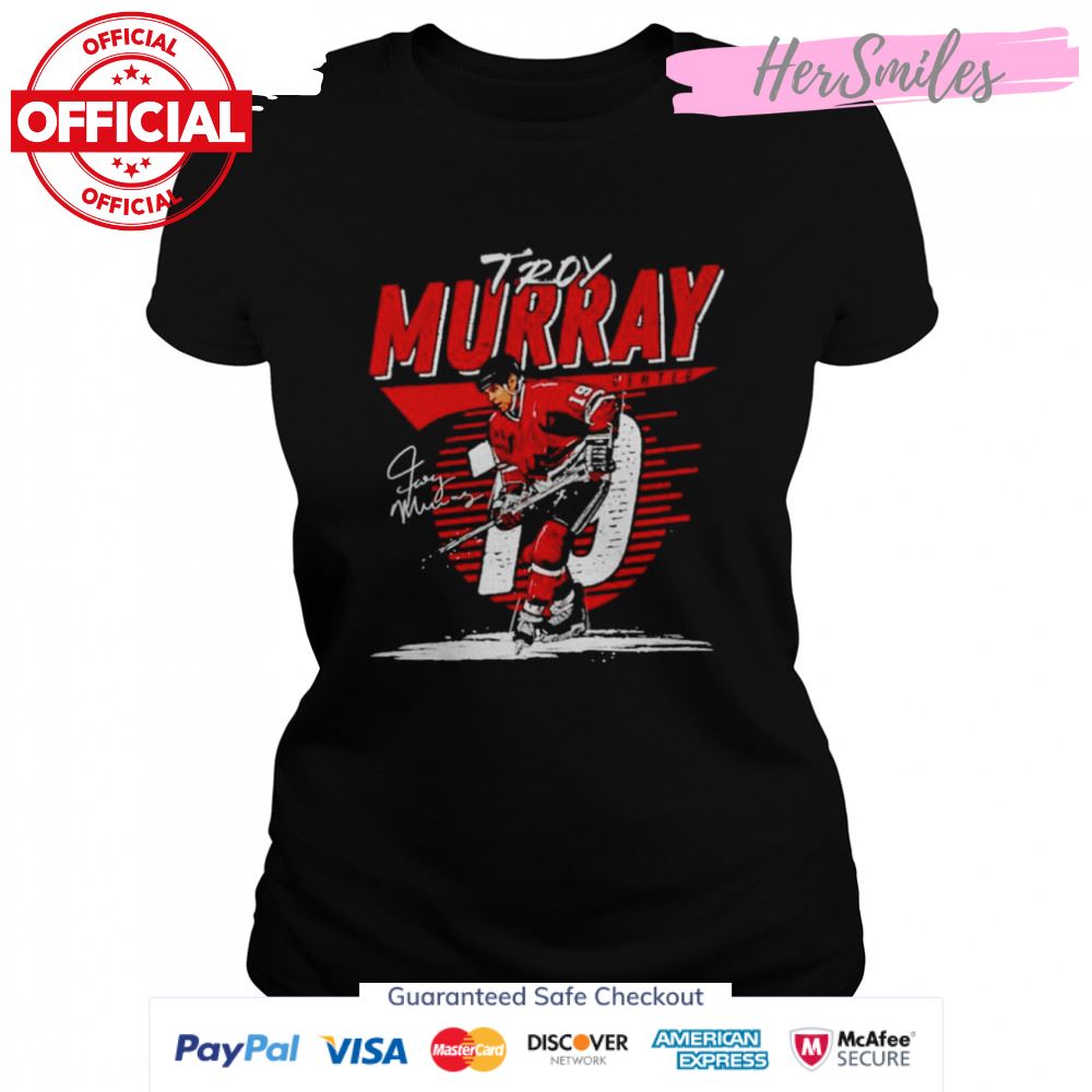 Troy Murray Chicago Blackhawks Comet signature shirt