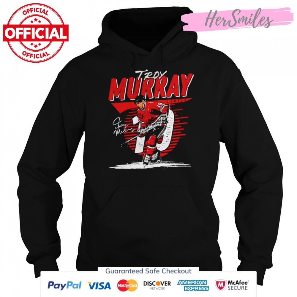 Troy Murray Chicago Blackhawks Comet signature shirt Troy Murray Chicago Blackhawks Comet signature shirt