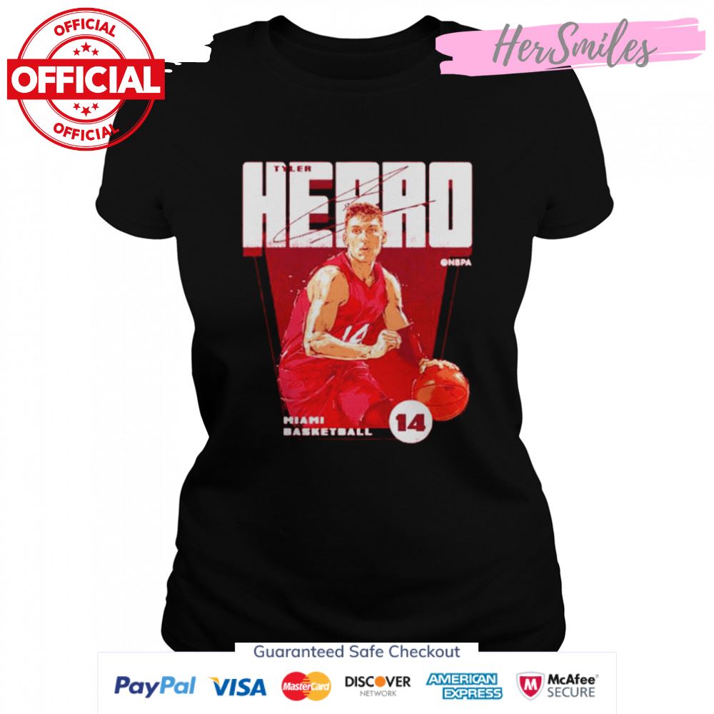 Tyler Herro Miami Basketball Signatures Shirt