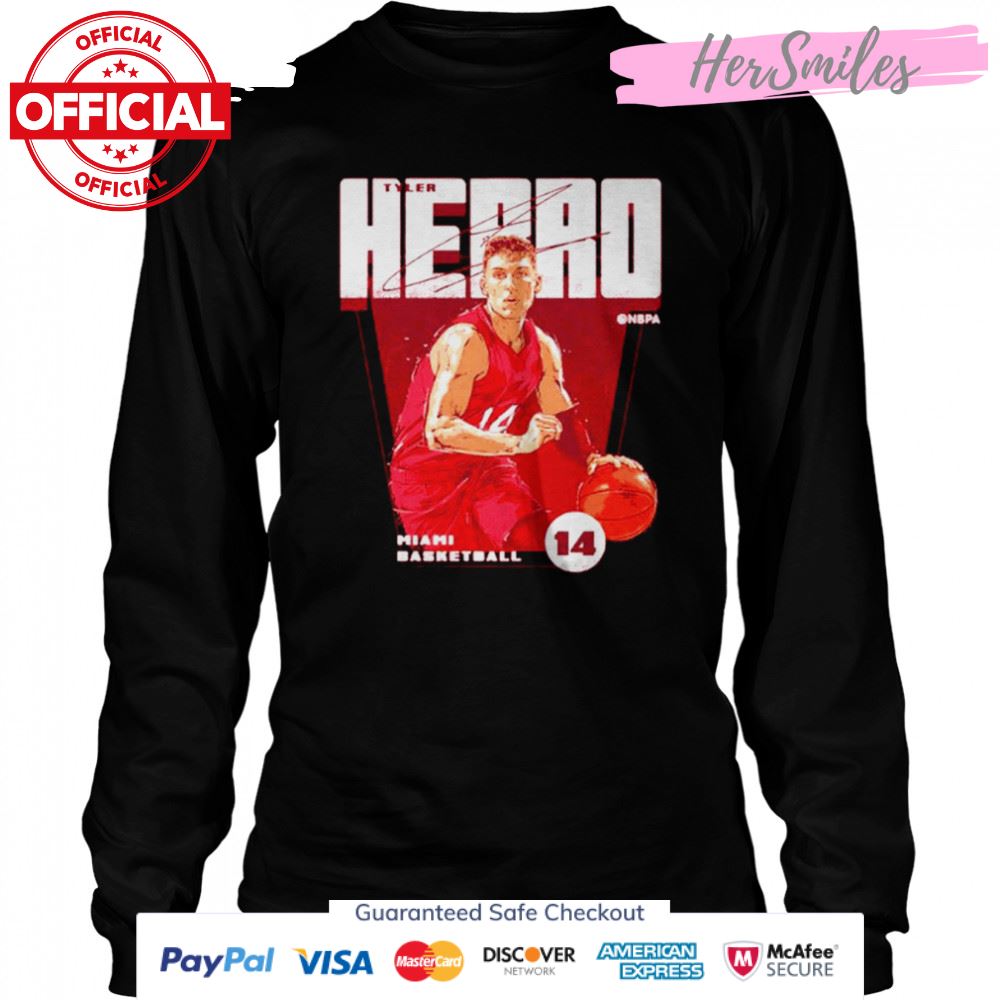Tyler Herro Miami Basketball Signatures Shirt Tyler Herro Miami Basketball Signatures Shirt