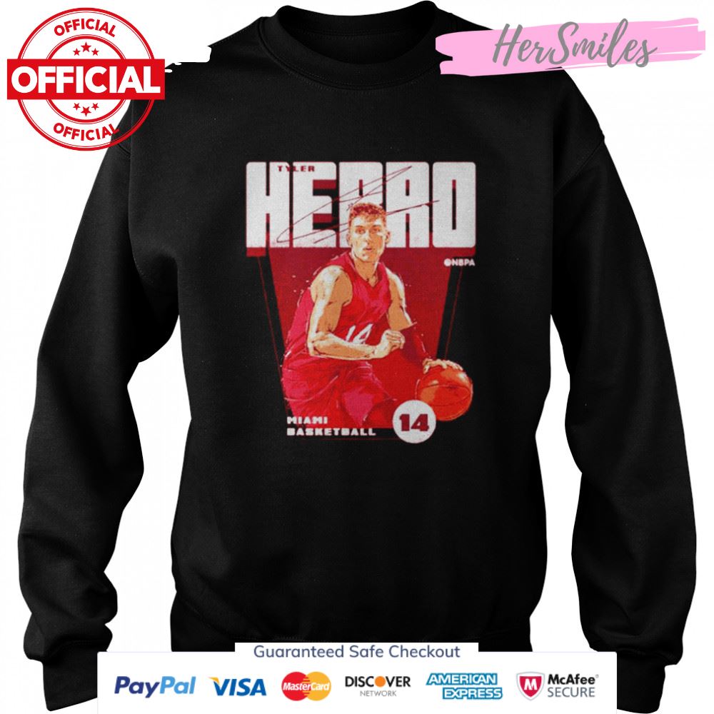 Tyler Herro Miami Basketball Signatures Shirt Tyler Herro Miami Basketball Signatures Shirt