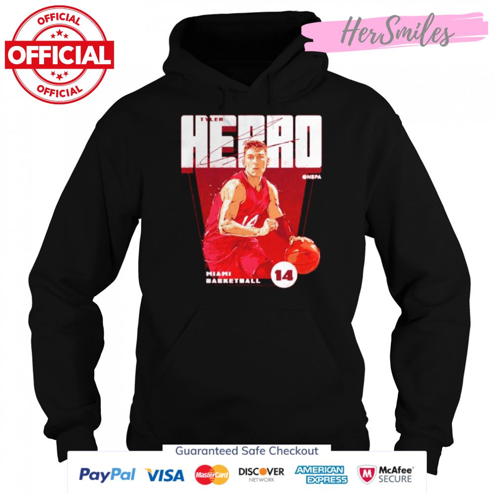 Tyler Herro Miami Basketball Signatures Shirt Tyler Herro Miami Basketball Signatures Shirt