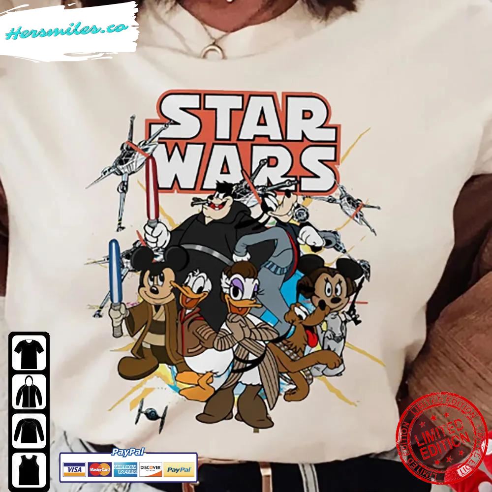Vintage Disney Star Wars Halloween Shirt Star Wars Disney Characters T-Shirt