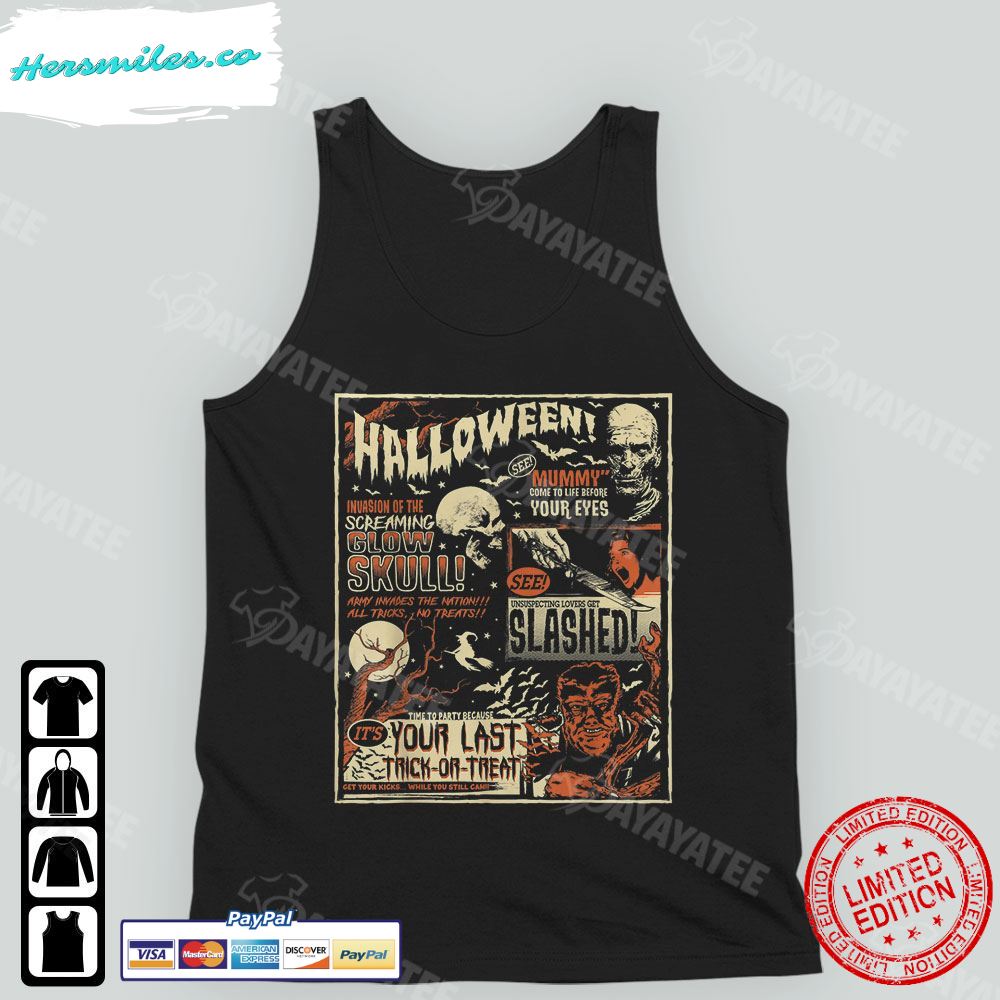 Vintage Halloween Horror Shirt Terror Old Time T-Shirt Vintage Halloween Horror Shirt Terror Old Time T-Shirt
