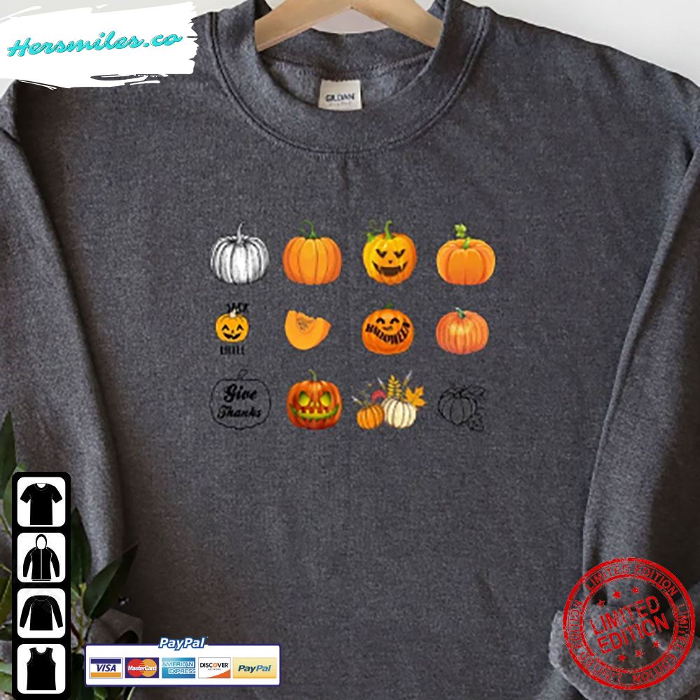 Vintage Halloween Pumpkin Sweatshirt Gift For Halloween T-Shirt