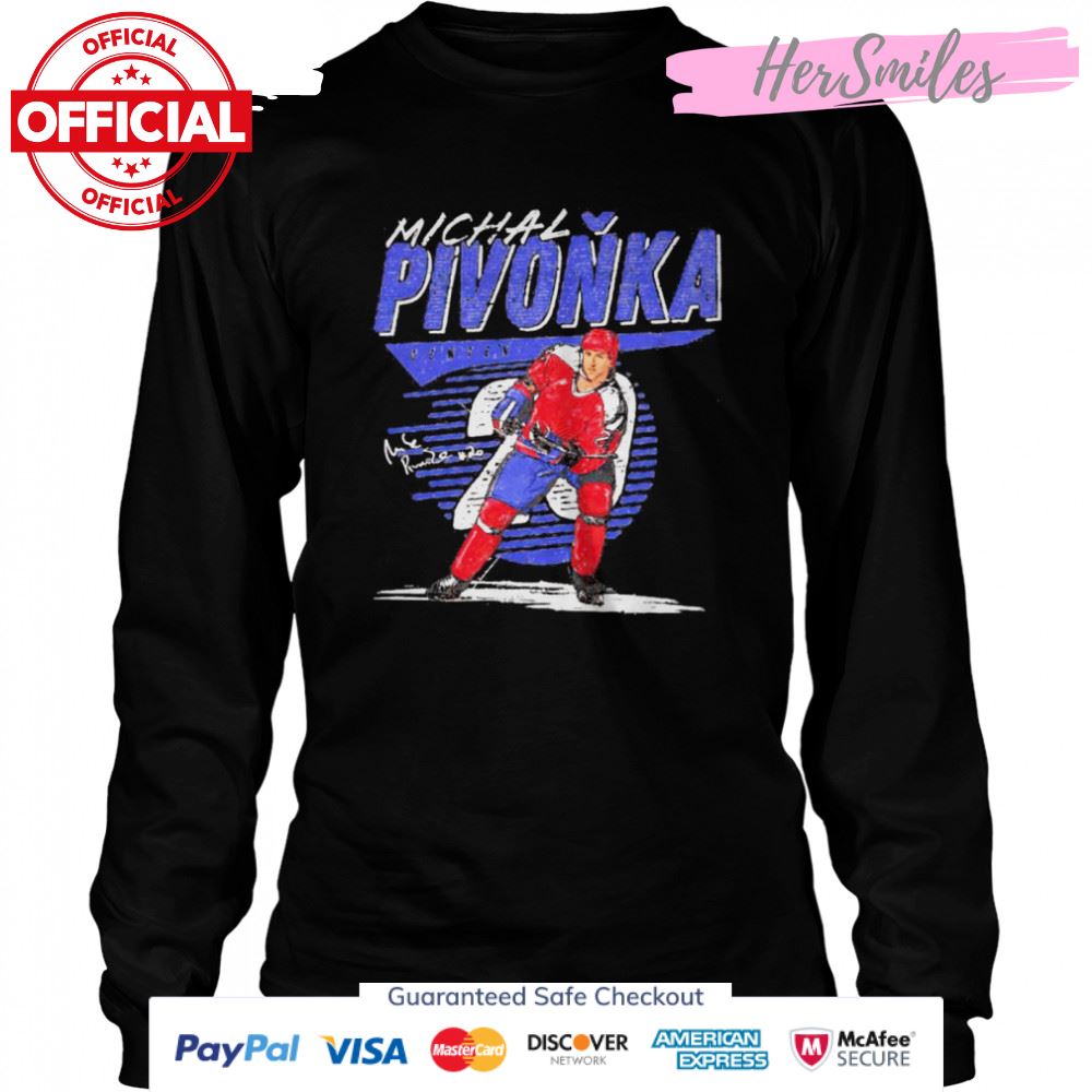 Washington Capitals Michal Pivonka center signature shirt Washington Capitals Michal Pivonka center signature shirt